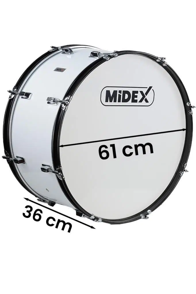 Midex BND-24 Bando Davulu 24 inç 61 cm Çap Profesyonel Bass Davul Seti