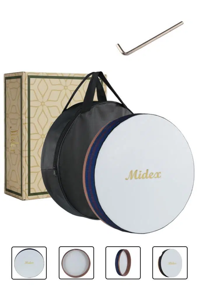 Midex BR-410 Kaliteli Bendir Def Akort Ayarlı EL Tutma Oyuklu Çantalı