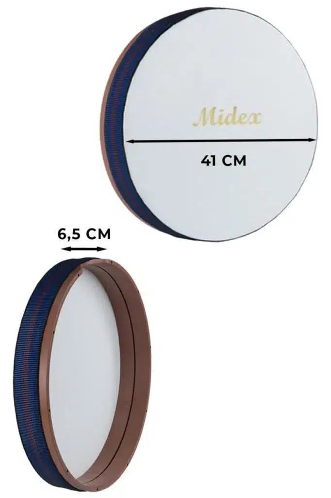 Midex BR-410X 10`lu Bendir Def Toptan Paket Akort Ayarlı EL Tutma Oyuklu Çantalı