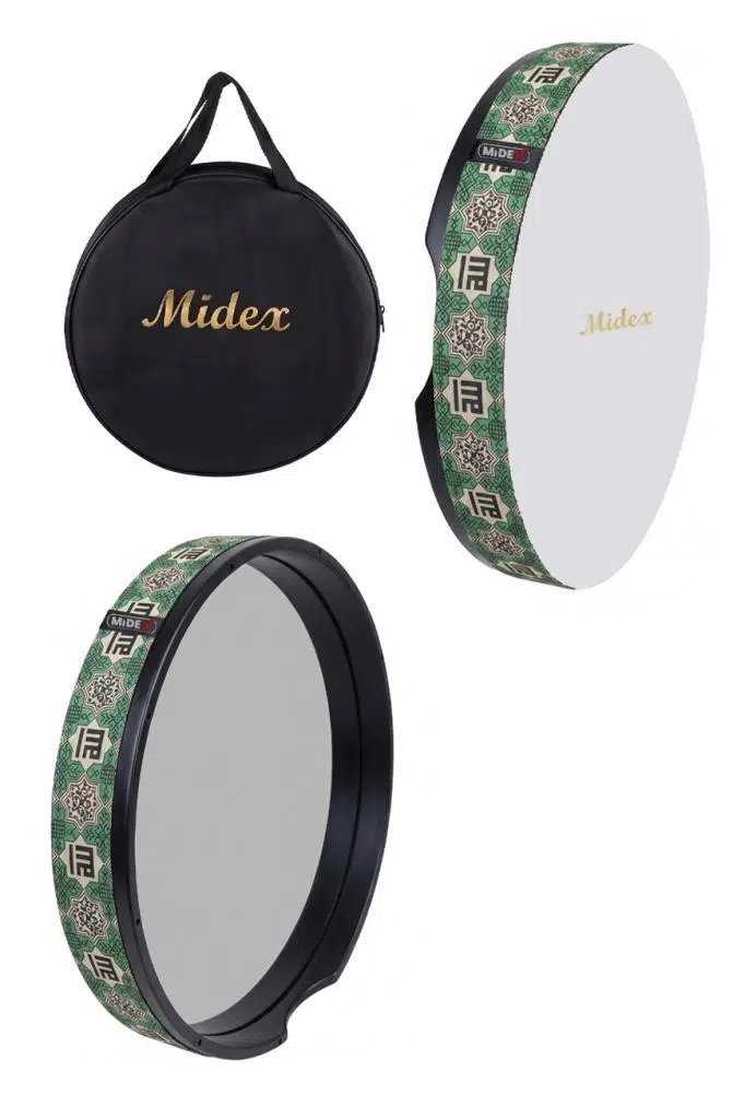 Midex BR-411X 10'lu Bendir Def Toptan Paket Akort Ayarlı EL Tutma Oyuklu Çantalı