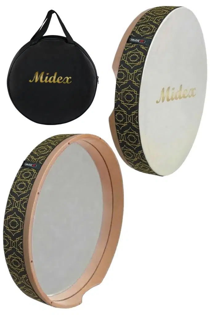 Midex BR-510 Kaliteli Bendir Def Akort Ayarlı EL Tutma Oyuklu Çantalı