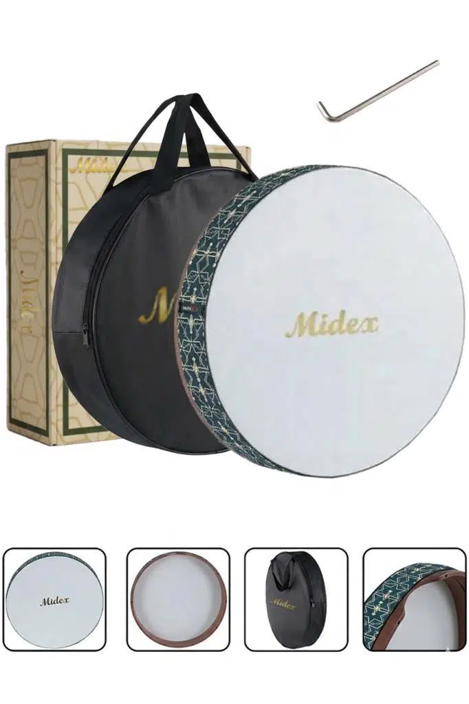 Midex BR-610 Kaliteli Bendir Def Akort Ayarlı EL Tutma Oyuklu Çantalı