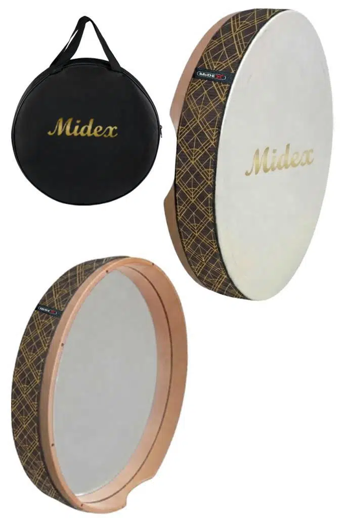 Midex BR-710X 10`lu Bendir Def Toptan Paket Akort Ayarlı EL Tutma Oyuklu Çantalı