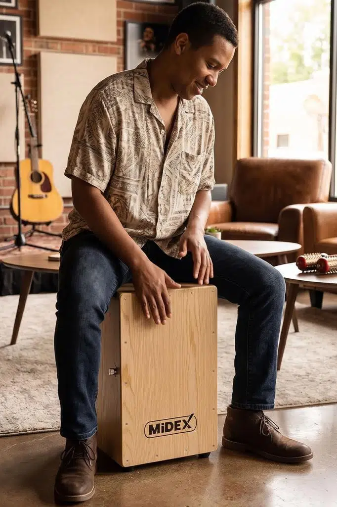 Midex CA-901 Kort Telli Cajon Profesyonel Kajon Huş Ağacı (35*31*53 cm)