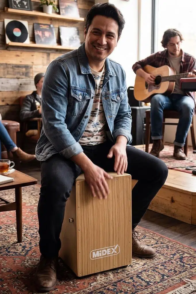 Midex CA-902 Kort Telli Cajon Profesyonel Kajon Huş Ağacı (35*31*53 cm)