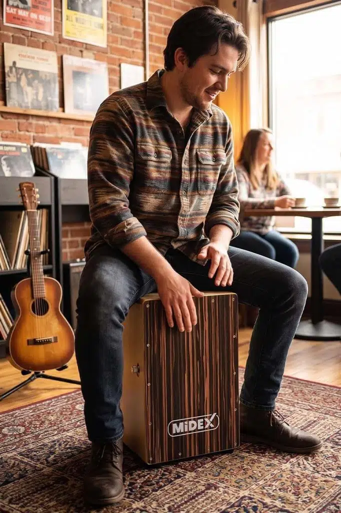 Midex CA-903 Kort Telli Cajon Profesyonel Kajon Huş Ağacı 