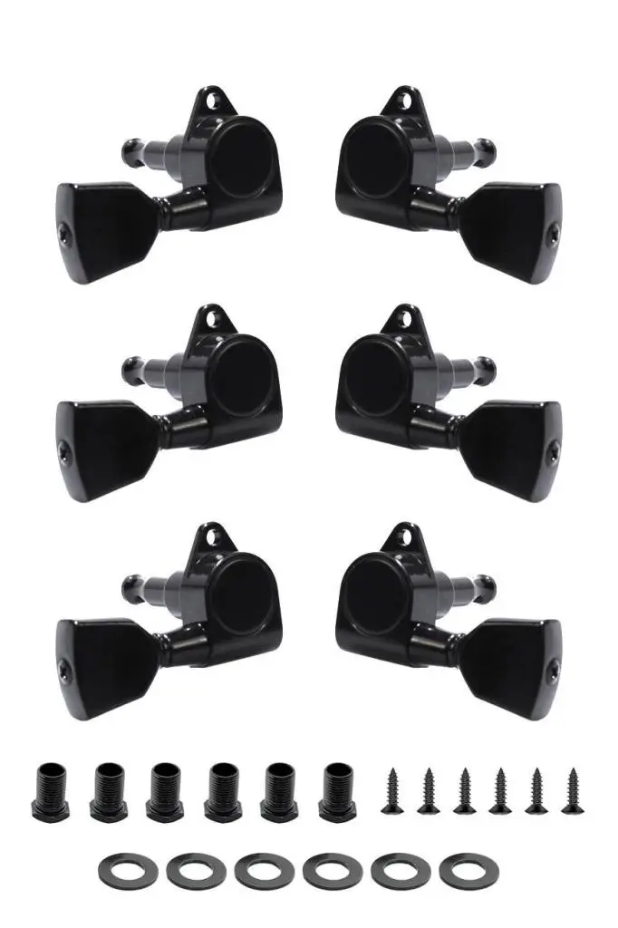 Midex CB-50 Akustik Gitar İçin Kaliteli Profesyonel Burgu Takımı Black 1 SET