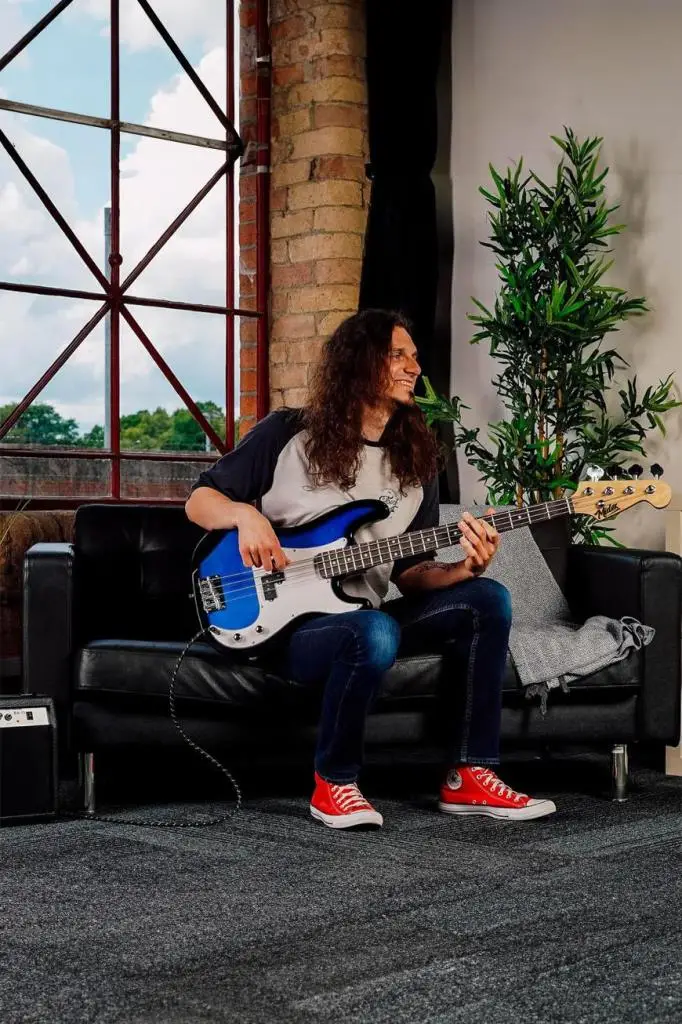 Midex CBG-460BL 46 İNÇ 4/4 Yetişkin Amfili Bas Gitar Seti Blue