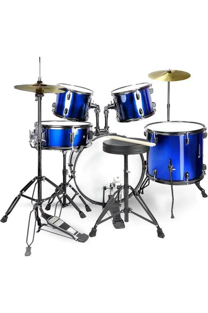 Midex CD900X-BL 22'' Yetişkin Akustik Bateri Davul Seti 22B-13T-12T-16F-14S (5 Parça)