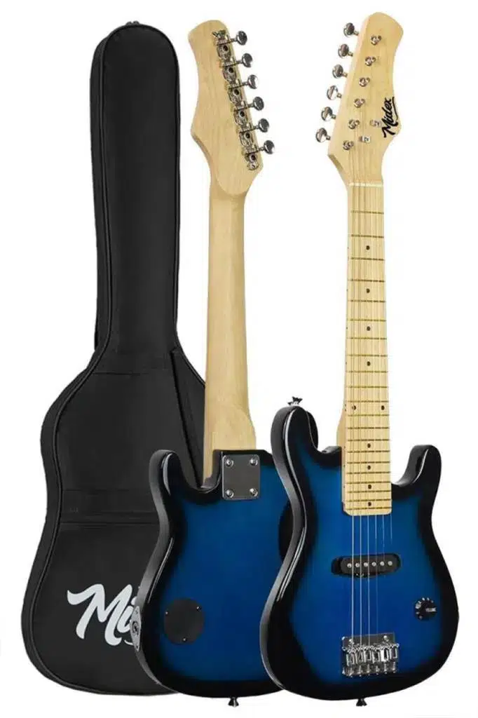 Midex CEG-30BL 4-6 Yaş Çocuklar İçin Amfili Full 1/4 30 İnç Elektro Gitar Seti Blue Black
