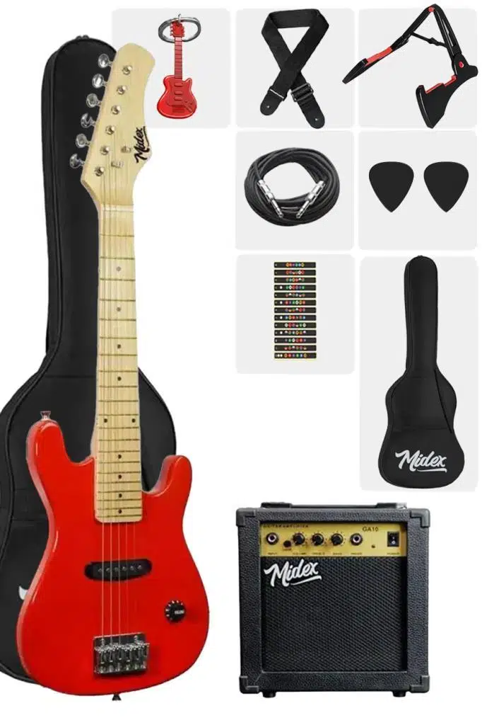 Midex CEG-30RD-OUT Elektro Gitar Seti RED (OUTLET)