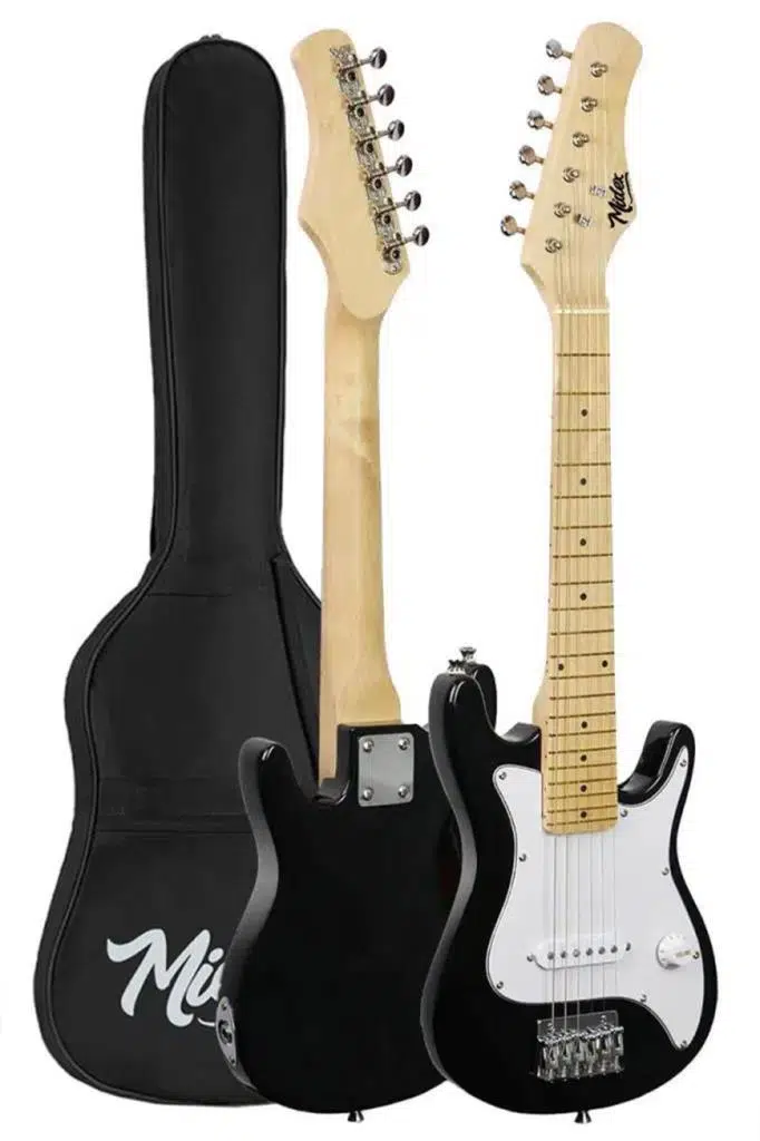 Midex CEG-30WB 4-6 Yaş Çocuklar İçin Amfili Full 1/4 30 İnç Elektro Gitar Seti White Black