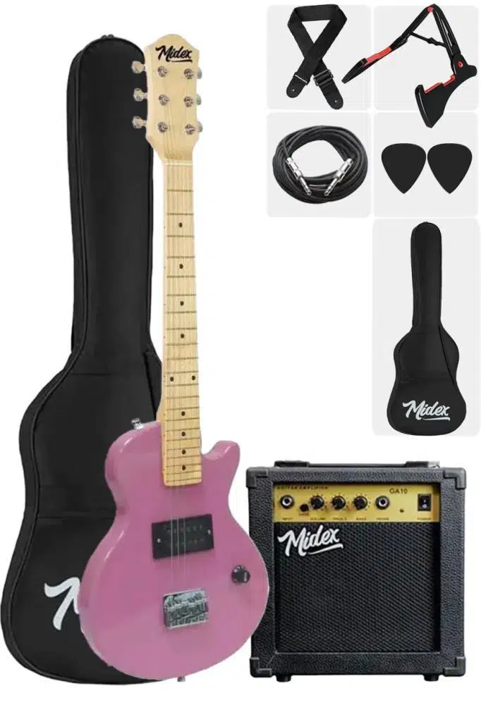 Midex CEG-34PK 5-8 Yaş Çocuklar İçin Elektro Gitar (OUTLET)