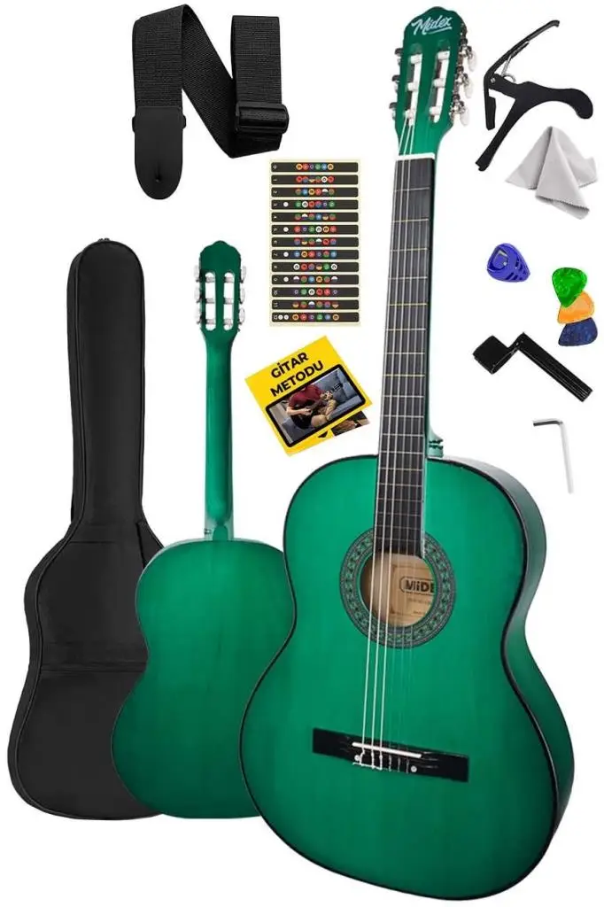 https://www.yonkamuzikmarket.com/midex-cg-270gr-yesil-renk-klasik-gitar-4-4-yetiskin-boy-sap-ayarli-full-set