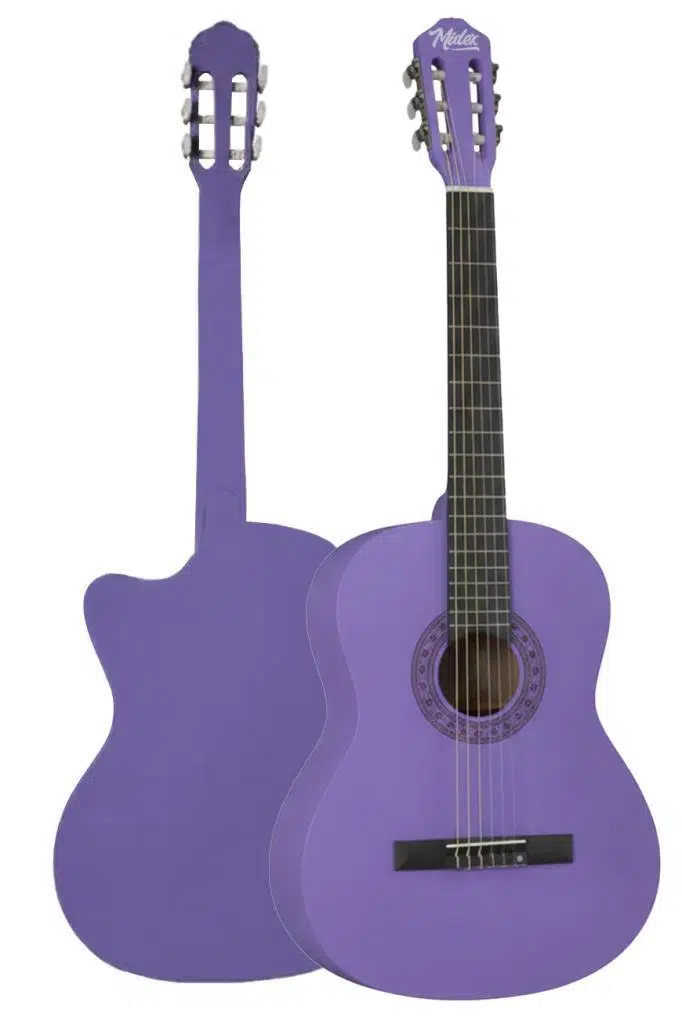 Midex CG-270PRP Mor Renk Klasik Gitar 4/4 Yetişkin Boy Sap Ayarlı Full Set