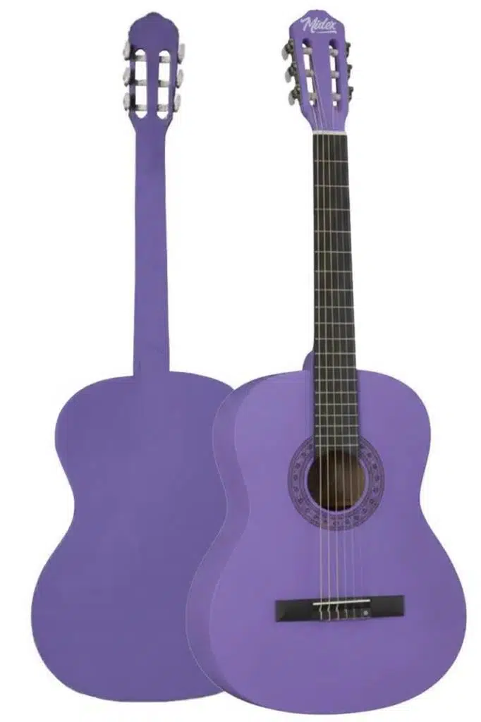 Midex CG-270PRP Mor Renk Klasik Gitar 4/4 Yetişkin Boy Sap Ayarlı Full Set