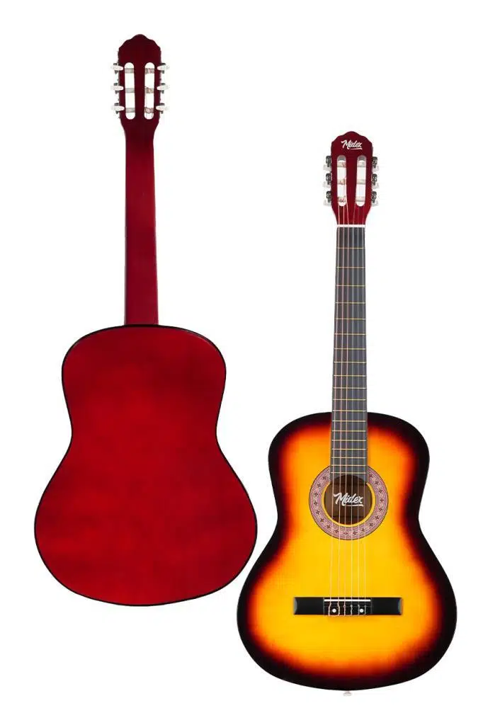Midex CG-270SB Sunburst Renk Klasik Gitar 4/4 Yetişkin Boy Sap Ayarlı Full Set