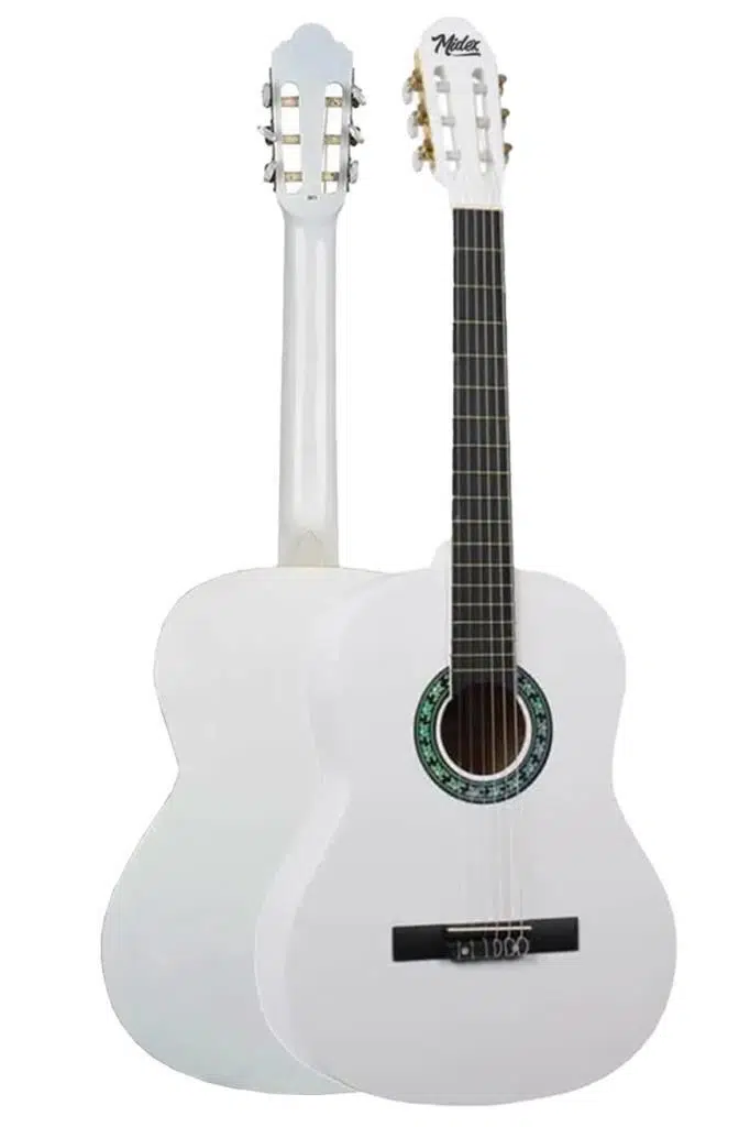 Midex CG-270WH Beyaz Renk Klasik Gitar 4/4 Yetişkin Boy Sap Ayarlı Full Set