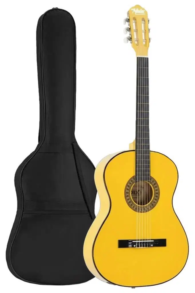 Midex CG-270YLW Sarı Renk Klasik Gitar 4/4 Yetişkin Boy Sap Ayarlı Full Set