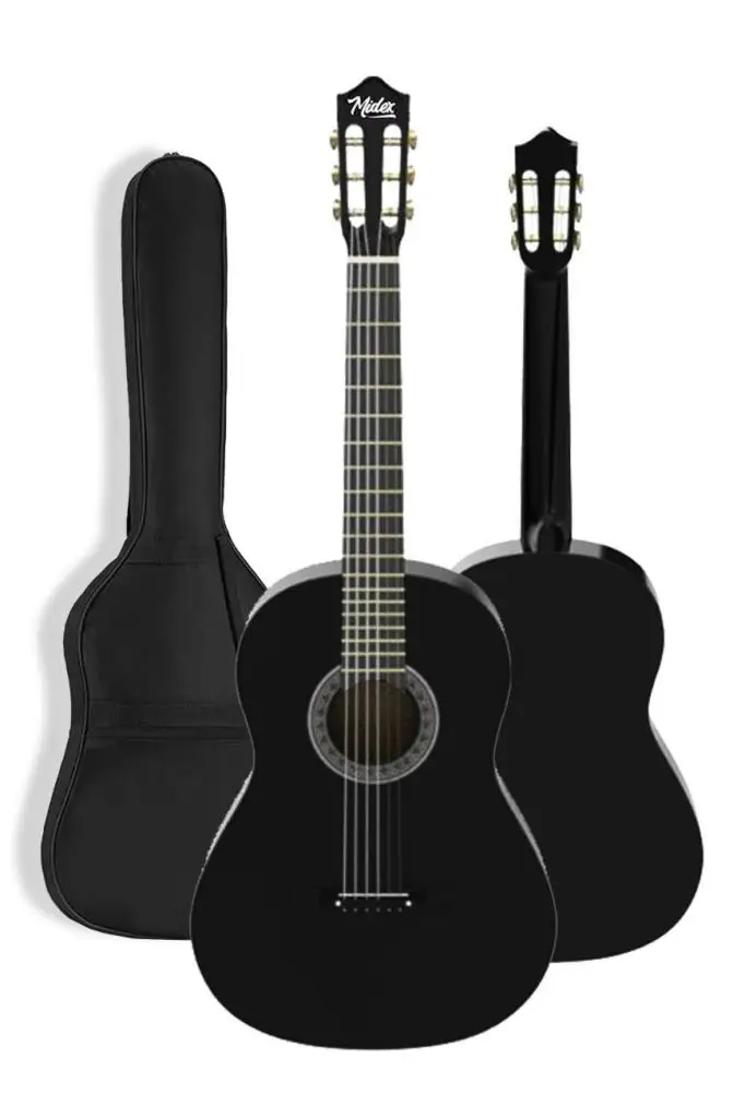Midex CG-34BK Kaliteli 34 İnç 1/2 Junior Çocuk Gitarı 4-8 Yaş Arası (Çanta Askı Pena Metod)