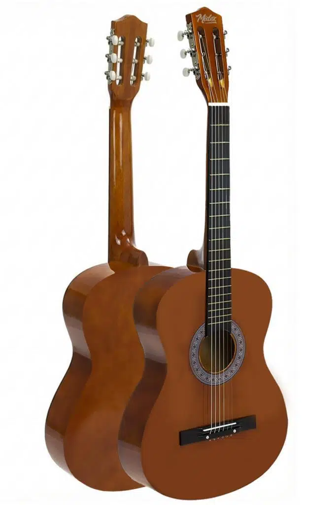 Midex CG-36BRW-PAK Kaliteli 36 İnç 3/4 Juniur Çocuk Gitarı 8-12 Yaş Arası (Çanta Capo Askı Nota Sticker Pena Metod)