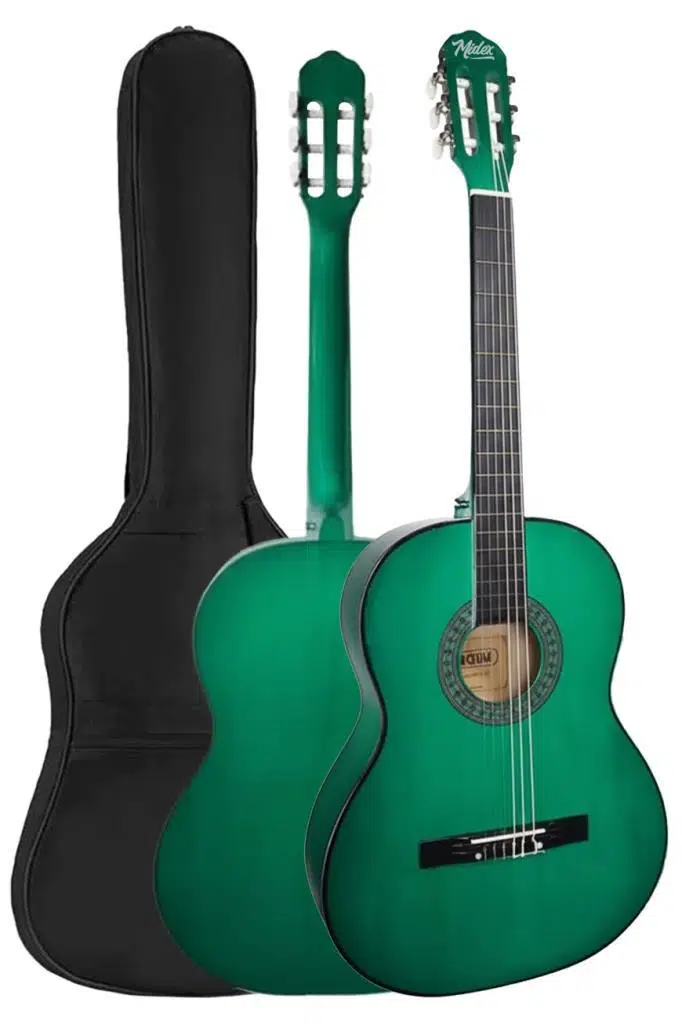 Midex CG-36GR Kaliteli 36 İnç 3/4 Junior Çocuk Gitarı 8-12 Yaş Arası (Çanta Askı Capo Nota Sticker Pena Metod