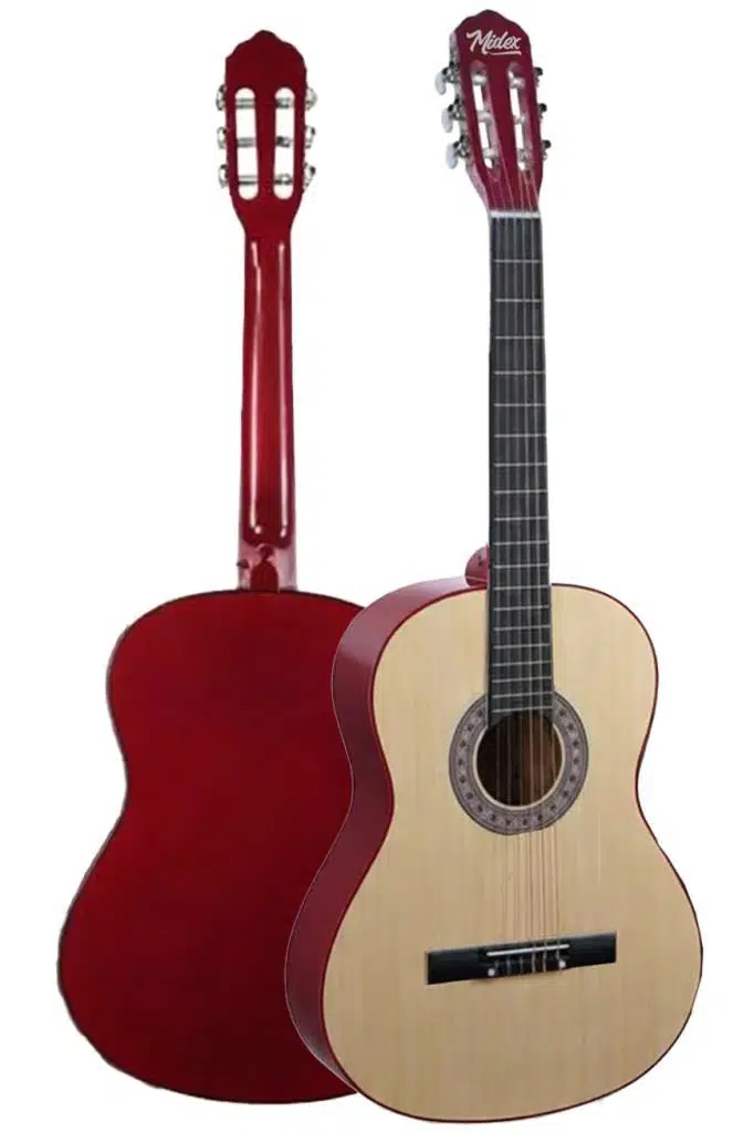Midex CG-36NT-PAK Kaliteli 36 İnç 3/4 Juniur Çocuk Gitarı 8-12 Yaş Arası (Çanta Capo Askı Nota Sticker Pena Metod)