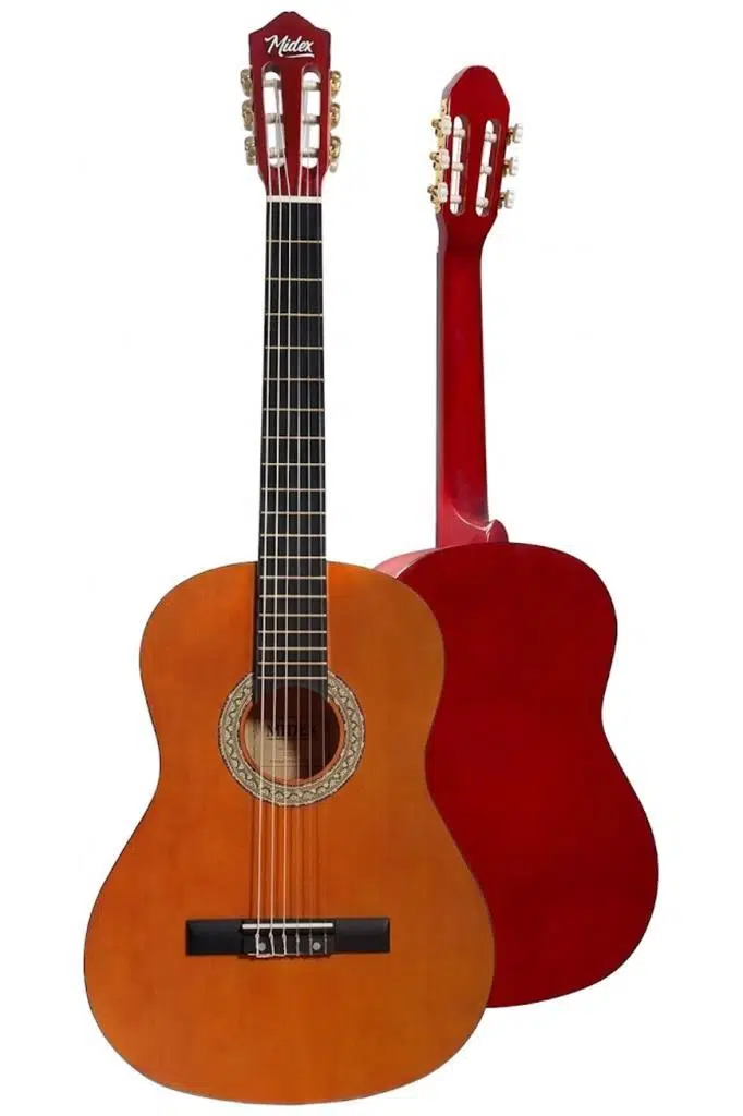 Midex CG-36OR-PAK Kaliteli 36 İnç 3/4 Junior Çocuk Gitarı 8-12 Yaş Arası (Çanta Askı Pena)