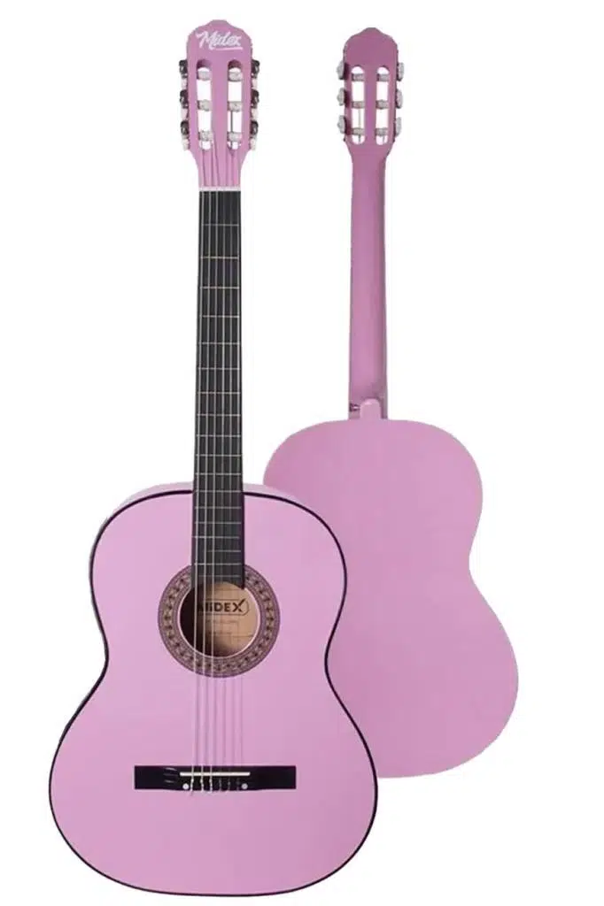 Midex CG-36PU-PAK Kaliteli 36 İnç 3/4 Junior Çocuk Gitar Seti 8-12 Yaş Arası (Çanta Capo Askı Nota Sticker Pena)
