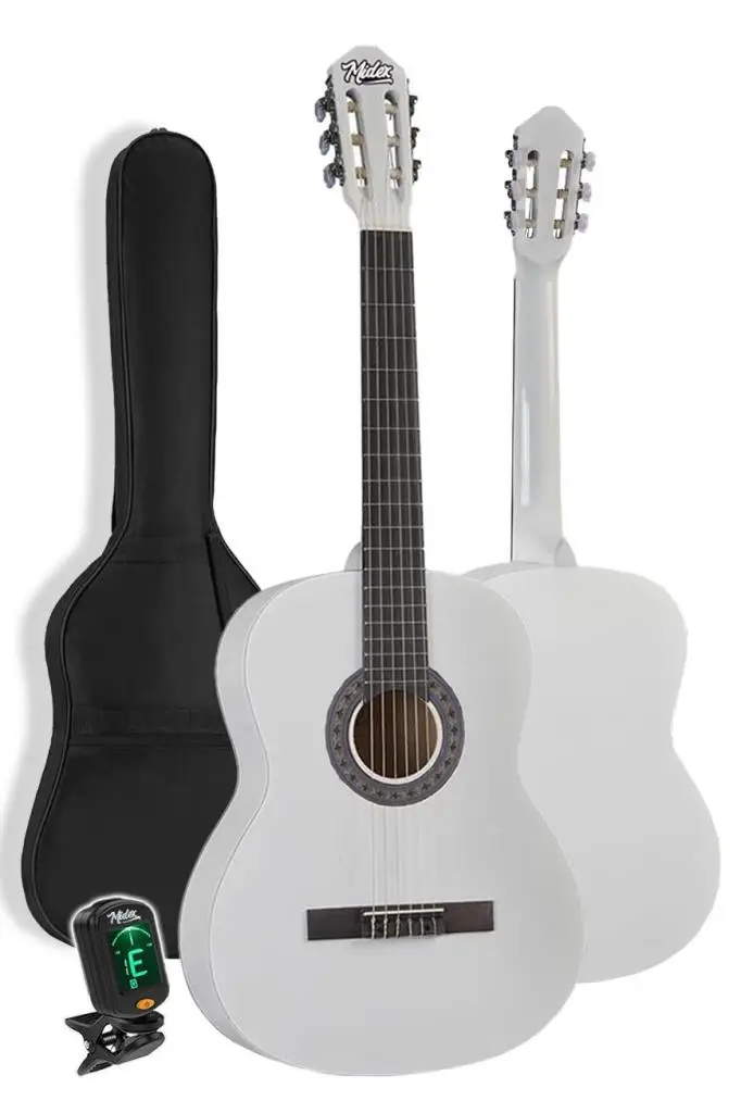 Midex CG-36WH-PAK Kaliteli 36 İnç 3/4 Juniur Çocuk Gitarı 8-12 Yaş Arası (Tuner Çanta Capo Askı Nota Sticker Pena Metod)
