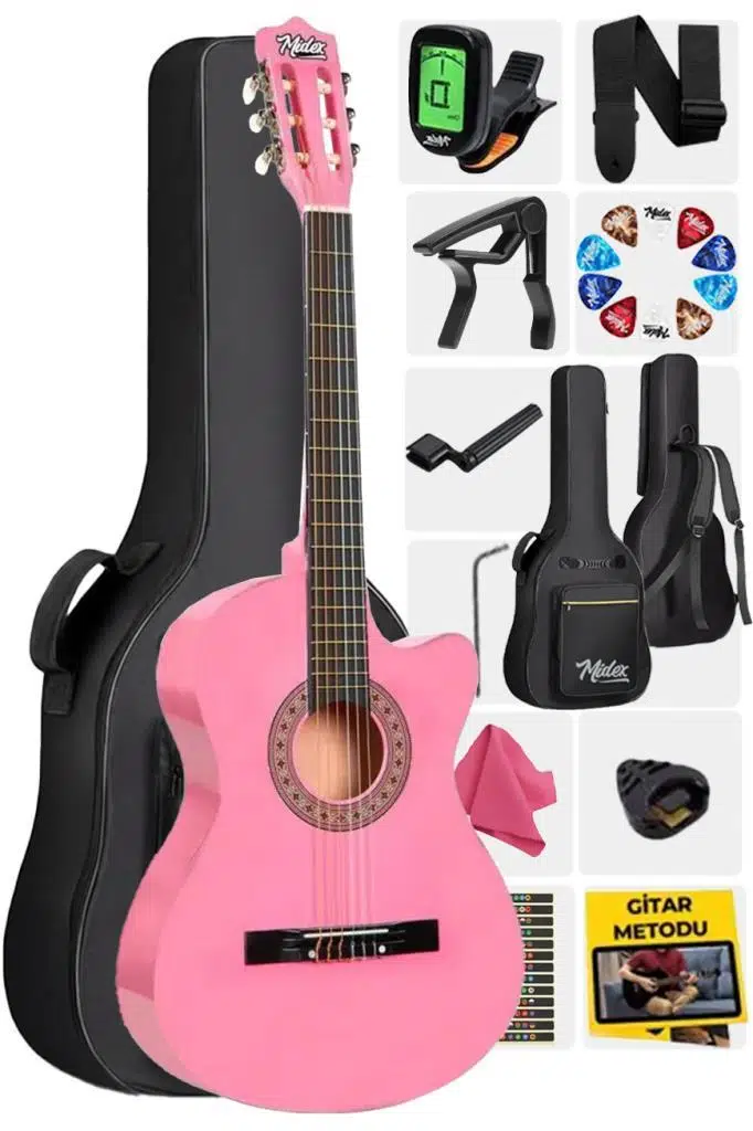https://www.yonkamuzikmarket.com/midex-cg-390pk-xbag-pembe-renk-klasik-gitar-4-4-sap-ayarli-kesik-kasa-canta-tuner-aski-capo-metod-pena