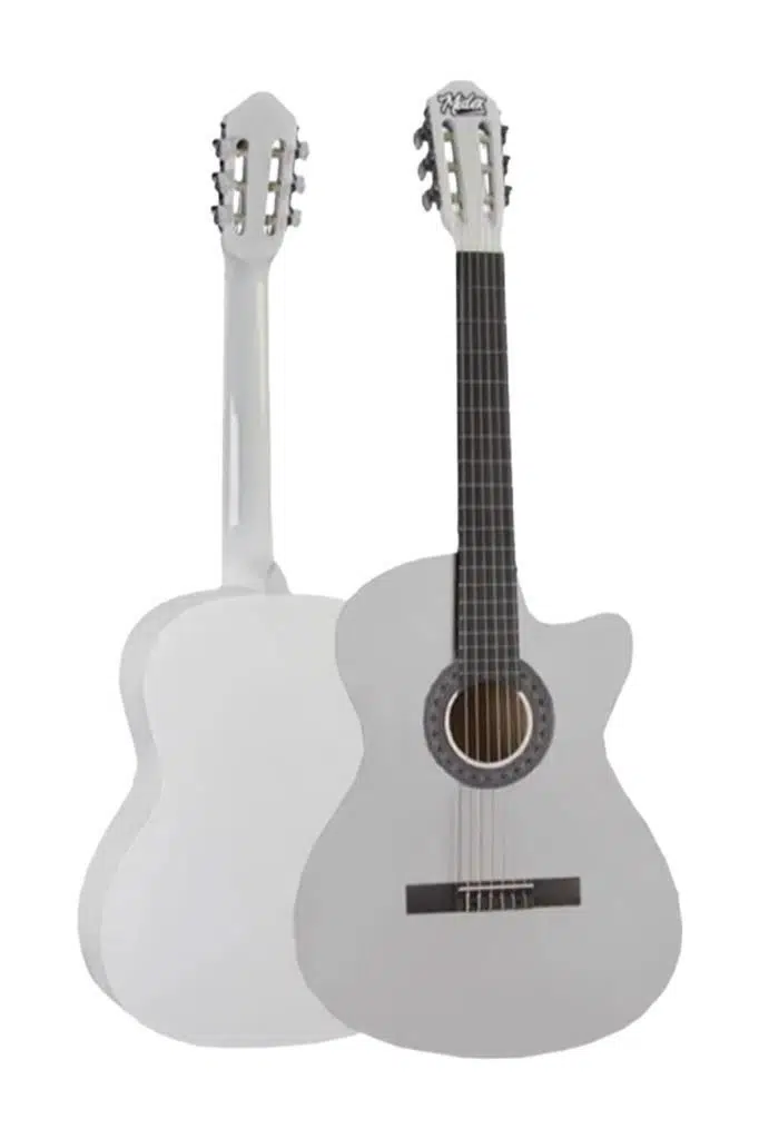 Midex CG-390WH-XBAG Beyaz Renk Klasik Gitar 4/4 Sap Ayarlı Kesik Kasa (Full Set)