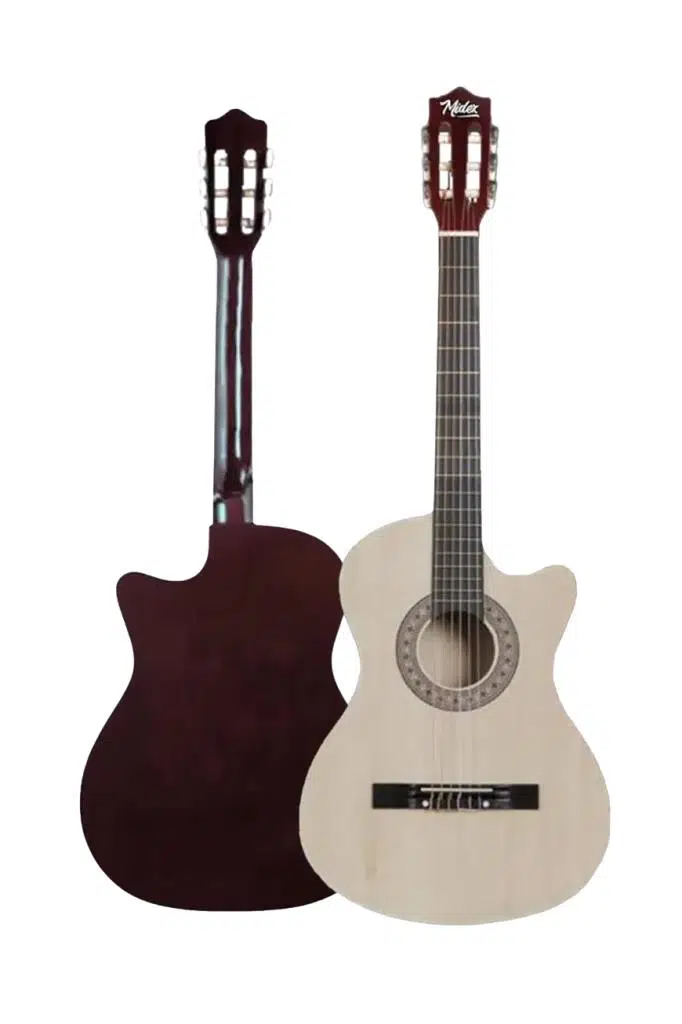 Midex CG-395NT Natural Renk Kesik Klasik Gitar 4/4 Yetişkin Boy Sap Ayarlı Full Set