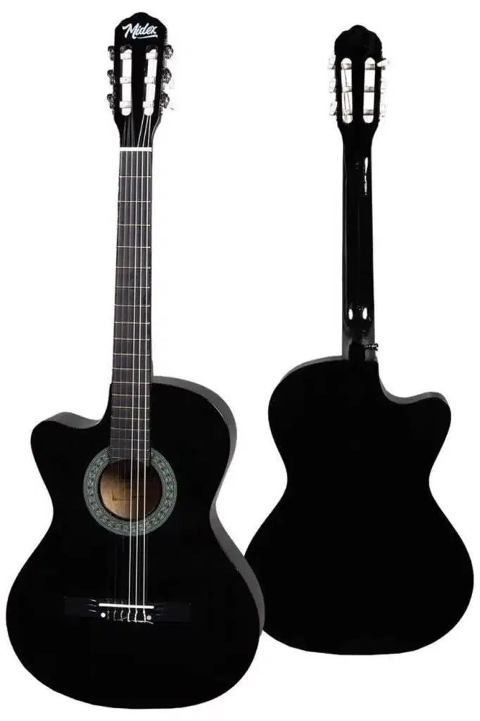 Midex CG-396BK SOLAK Klasik Gitar Siyah Renk Full Set Sap Ayarlı 4/4 yetişkin Boy