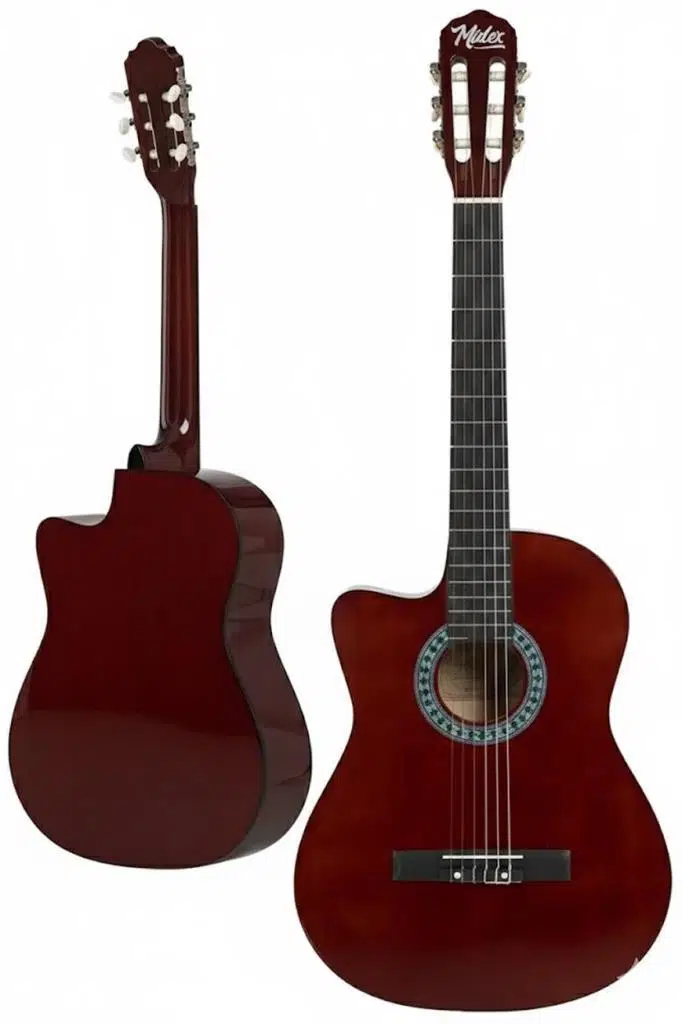 Midex CG-396BRW SOLAK Klasik Gitar Kahve Renk Full Set Sap Ayarlı 4/4 yetişkin Boy