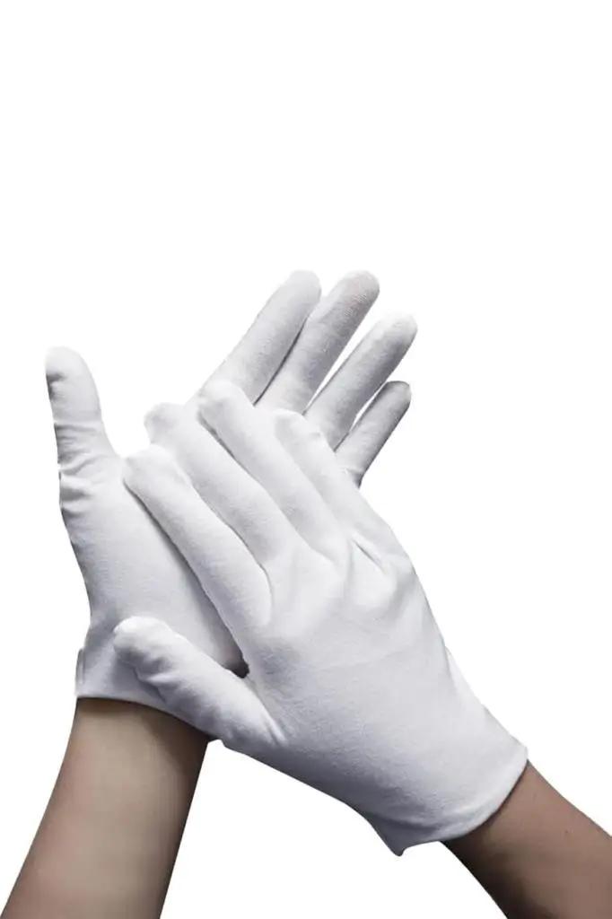 Midex CGL-1213 Beyaz Bez Klarnet Eldiveni