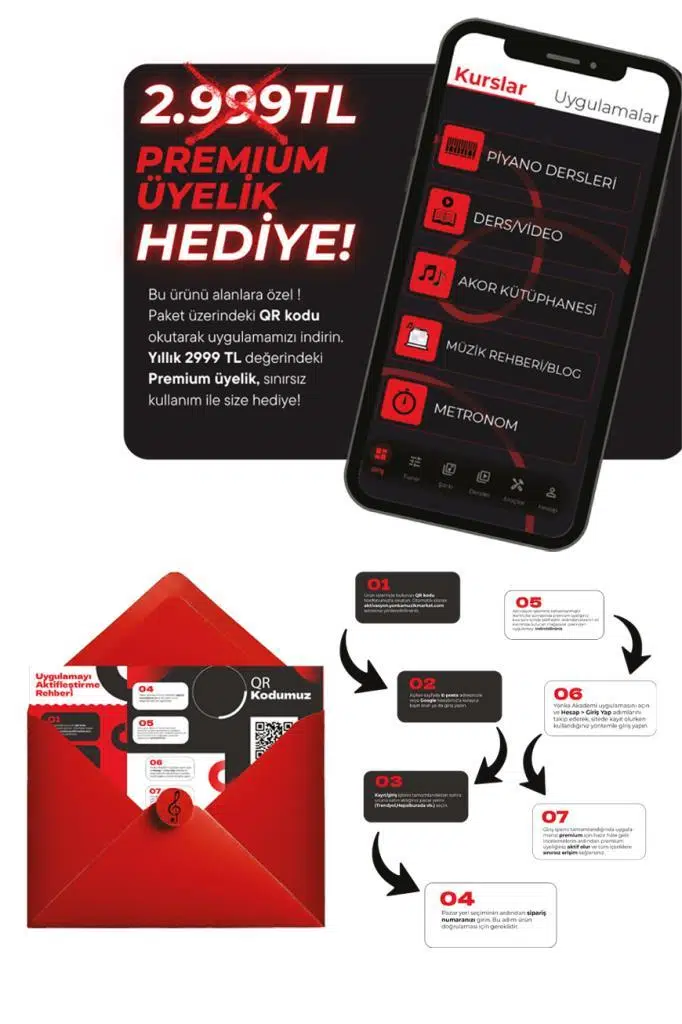 Midex CP-610WH Çocuk Piyanosu 8-14 Yaş 61 Tuşlu Bluetooth'lu Tuş Hassasiyetli