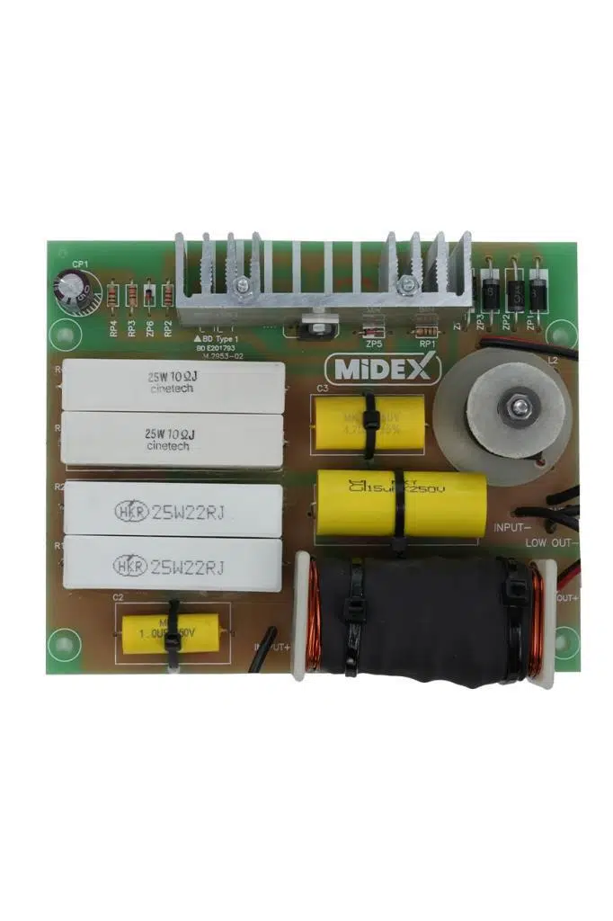 Midex CRA-1600 İki Yollu (Bass ve Tiz) Crossover Hoparlör Devresi Ses Filtresi 600-1600W