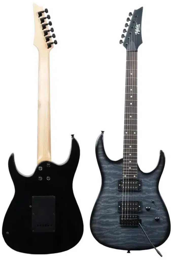 Midex Crade-25AMP Grey Rosewood Super Strat Kasa HH Yüksek Kaliteli 25W Amfili Elektro Gitar Seti