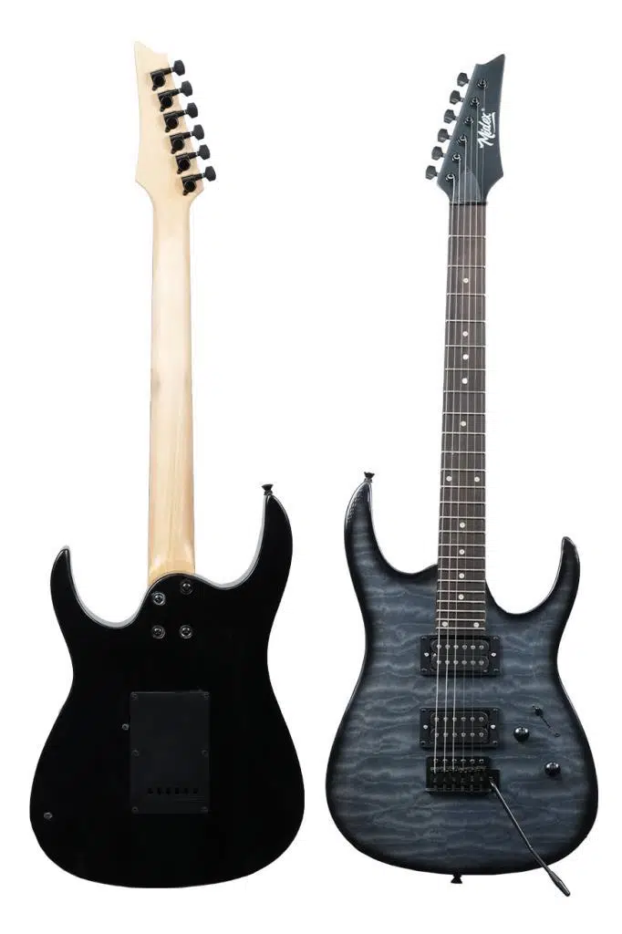 Midex Crade-50AMP Grey Rosewood Super Strat Kasa HH Yüksek Kaliteli 50W Amfili Elektro Gitar Seti