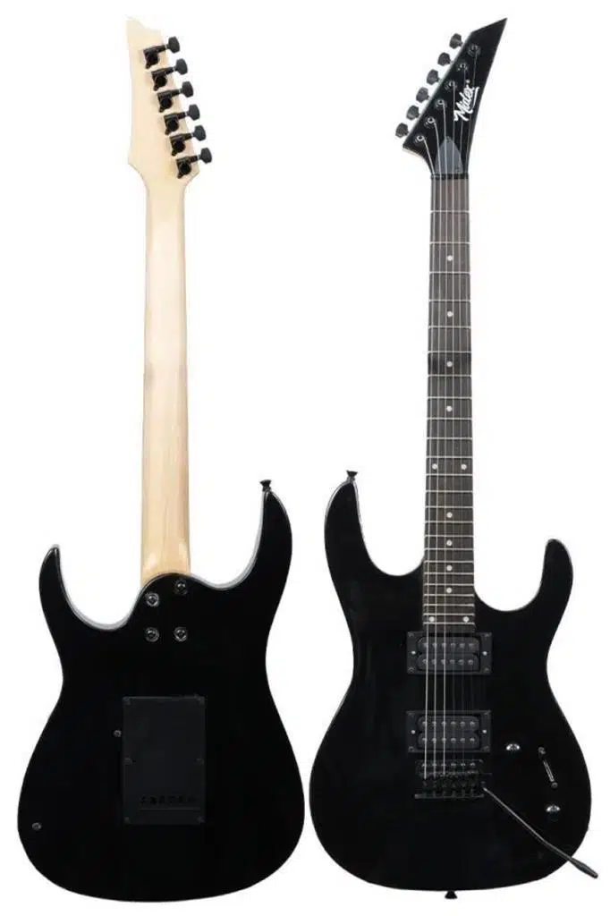 Midex Crade Black Rosewood Klavye Super Strat Kasa HH Yüksek Kaliteli Elektro Gitar