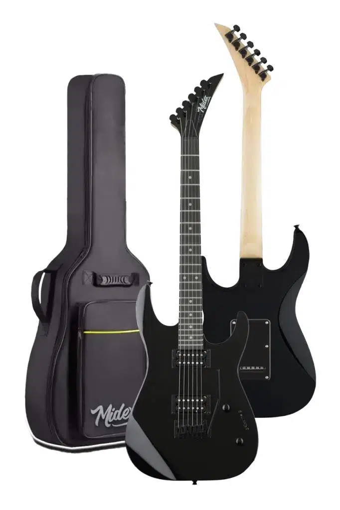 Midex Crade-ST Black Rosewood Klavye Super Strat Kasa HH Yüksek Kaliteli Elektro Gitar