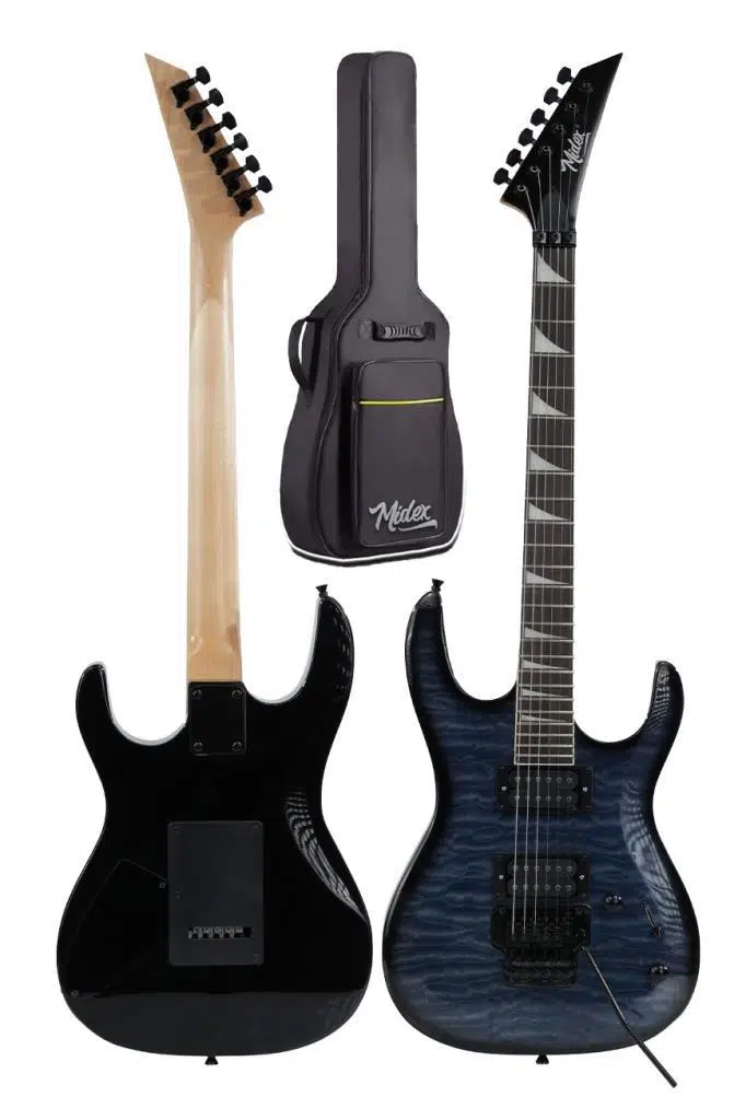 Midex Crade-ST Blue Rosewood Klavye Super Strat Kasa HH Yüksek Kaliteli Elektro Gitar