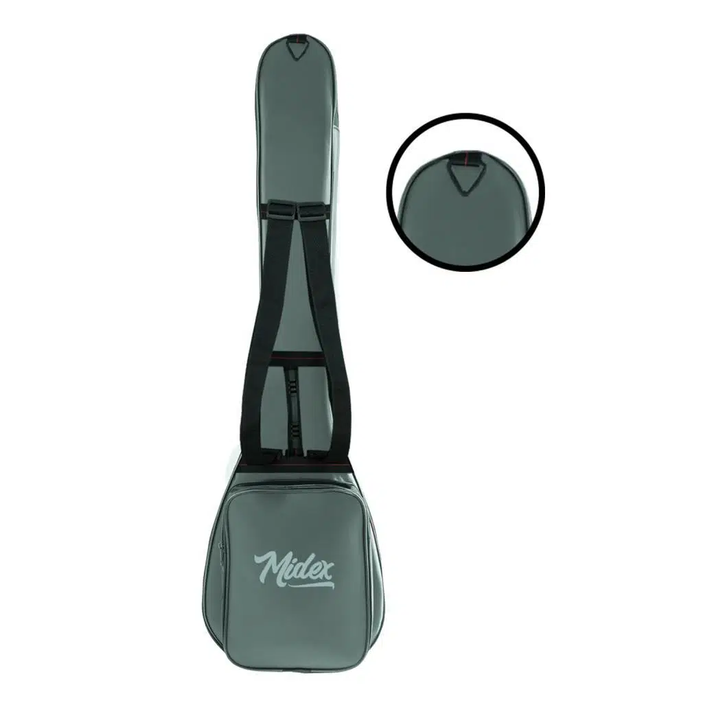 Midex CS-122 Uzun Sap Saz Bağlama Gigbag Çantası Kılıfı Kalın Soft Case
