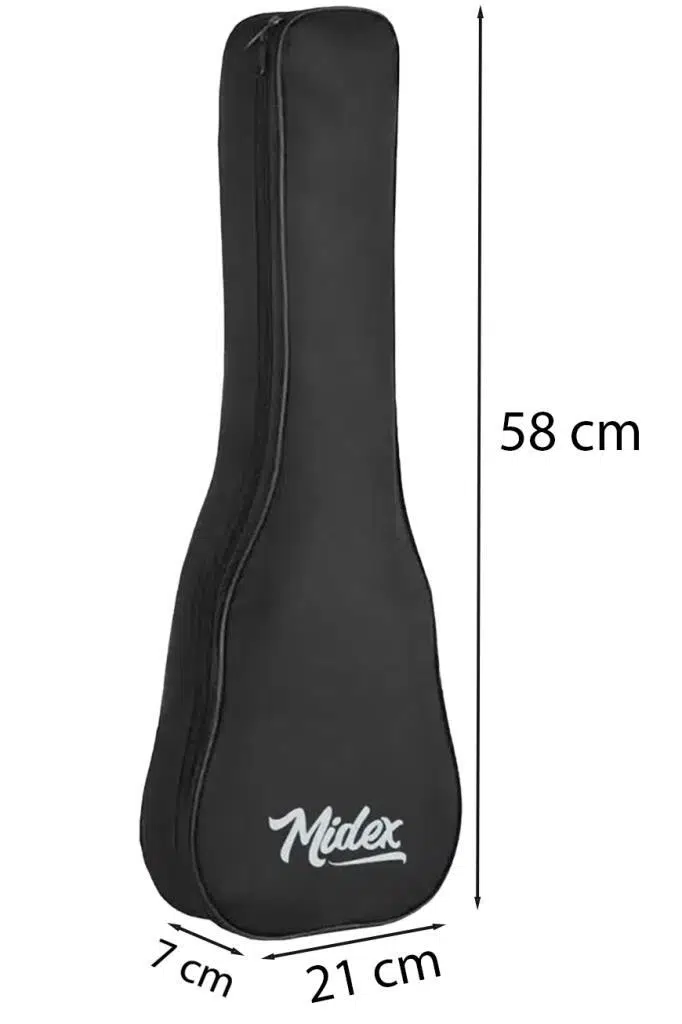 Midex CS-21A-100X Soprano Ukulele Çantası 100'lü Paket Kaliteli Siyah Kılıf (100 Adet)