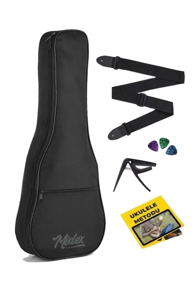 Midex CS-21A Soprano Ukulele Kılıfı (Askı Capo Pena)