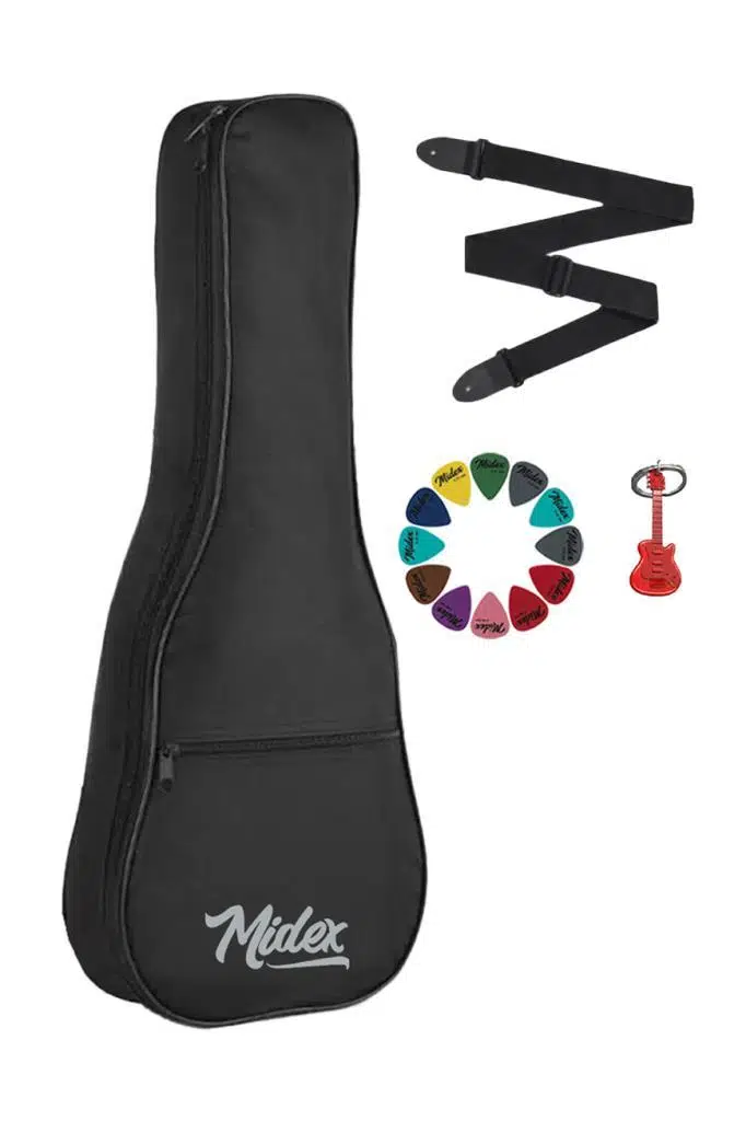 Midex CS-21A Soprano Ukulele Kılıfı (Askı Capo Pena)