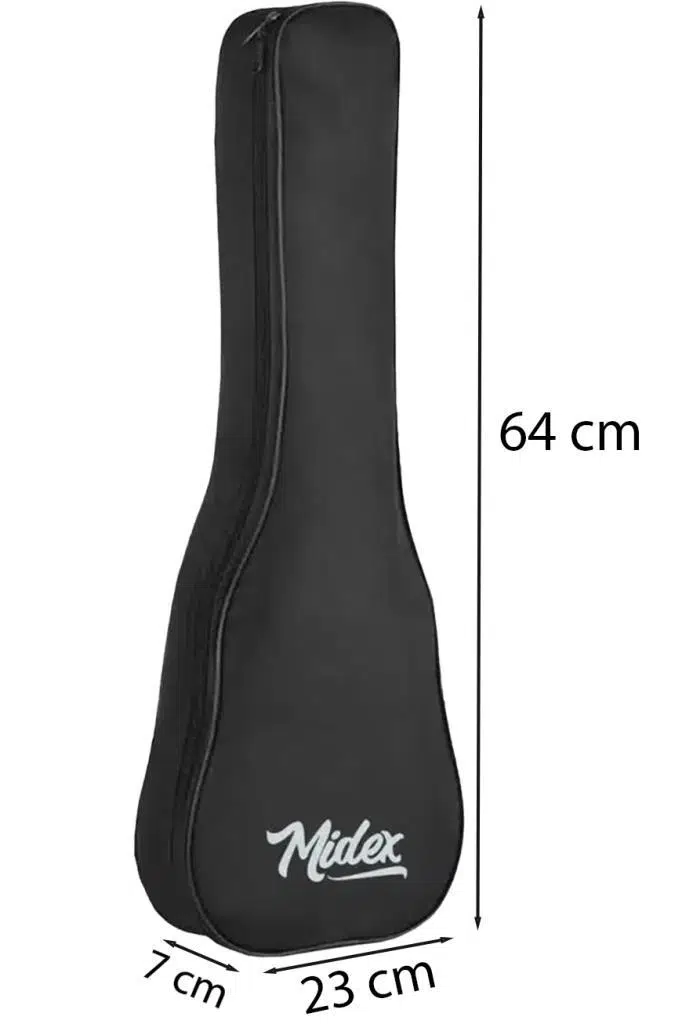 Midex CS-24A-50X Concert Ukulele Çantası 50'li Paket Kaliteli Siyah Kılıf (50 Adet)
