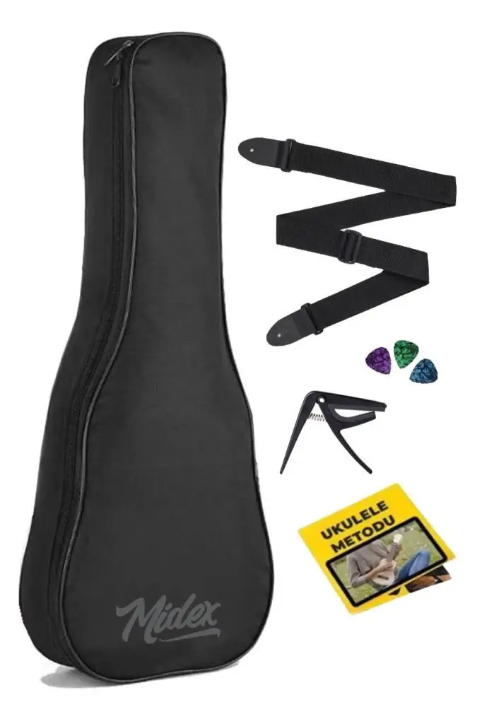 Midex CS-24A Concert Ukulele Kılıfı (Askı Capo Pena)