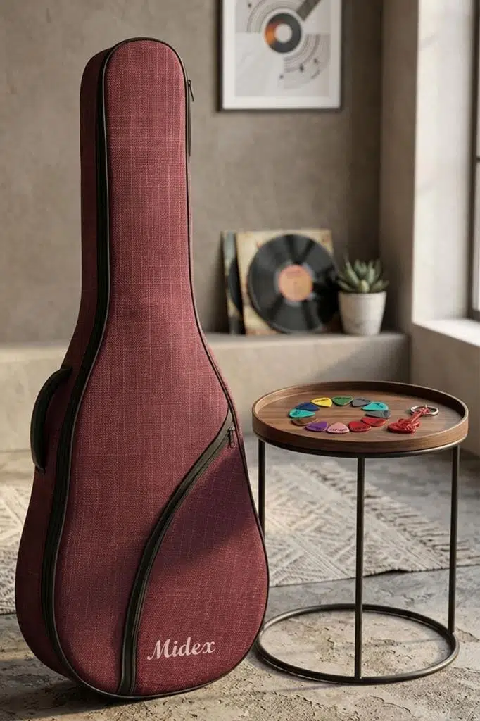 Midex CS-39RD Özel Tasarım Softcase Klasik Gitar Çantası Kılıfı (103 cm)